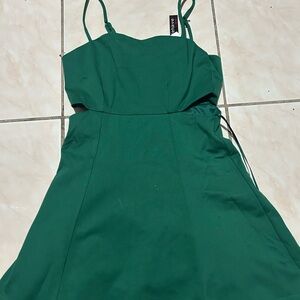 Elegant Green Mini Dress